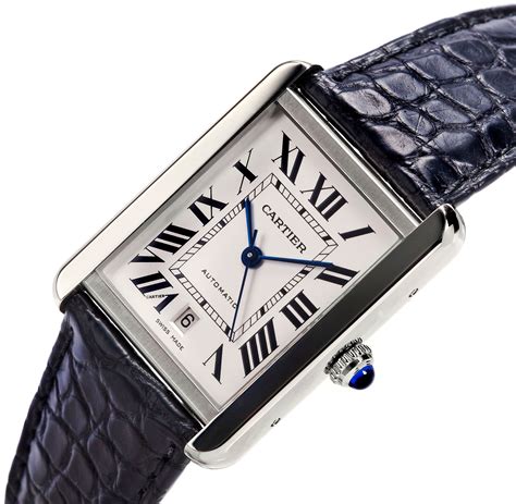 men's cartier tank watch|cartier tank watch men's large.